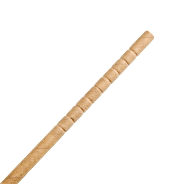 Fiesta Green Compostable Bendy Paper Straws Kraft (Pack of 250)