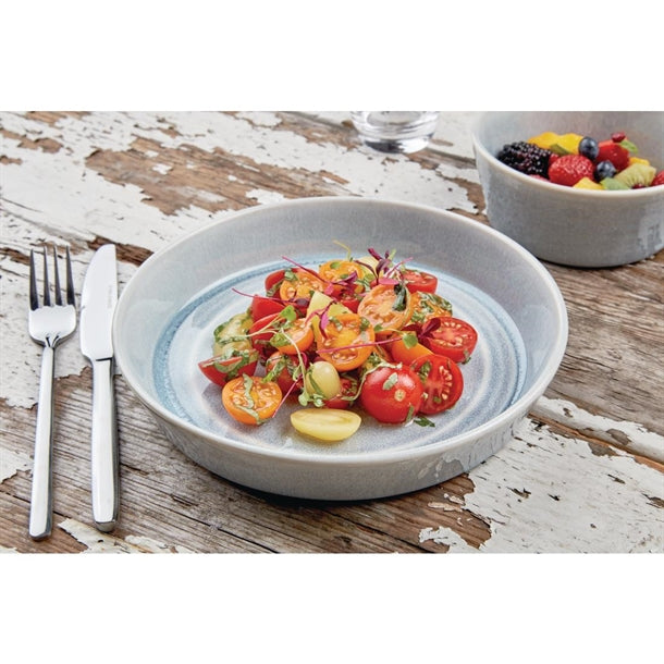 Olympia Cavolo Flat Round Bowls Ice Blue 143mm (Pack of 6)