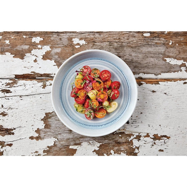 Olympia Cavolo Flat Round Bowls Ice Blue 220mm (Pack of 4)