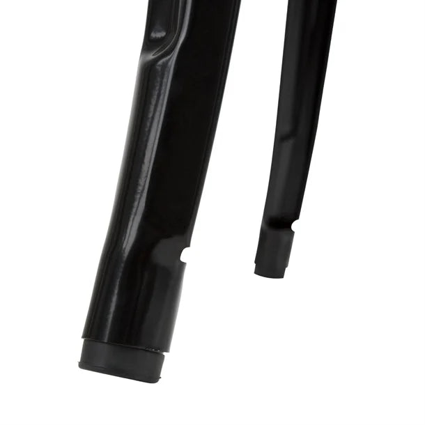 Bolero Bistro Bar Table with Wooden Top Black (Single)