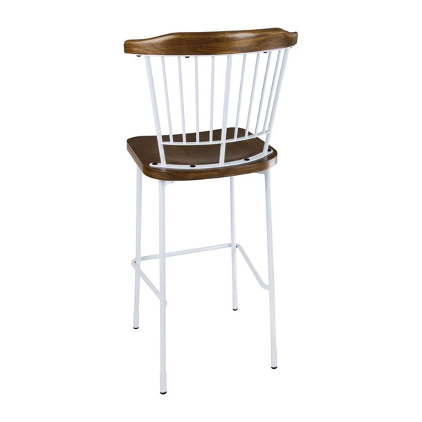 Bolero Scandi High Stools White (Pack of 2)