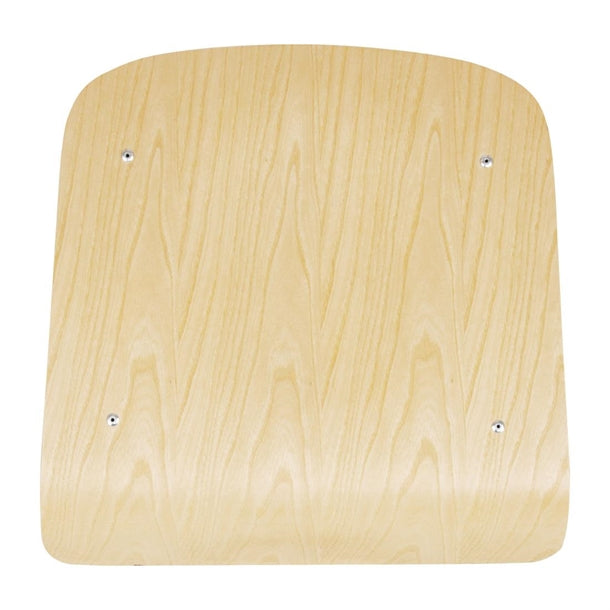 Bolero Cantina Side Chairs with Wooden Seat Pad and Backrest Teal (Pack of 4)