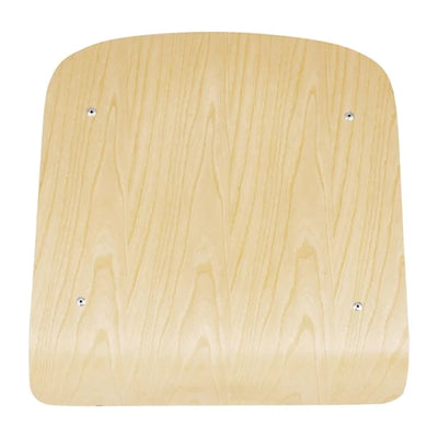 Bolero Cantina Side Chairs with Wooden Seat Pad and Backrest Orange (Pack of 4)