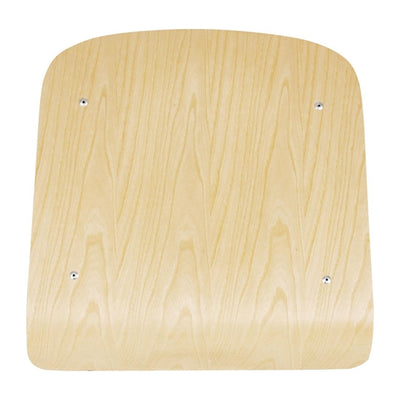 Bolero Cantina Side Chairs with Wooden Seat Pad and Backrest Black (Pack of 4)
