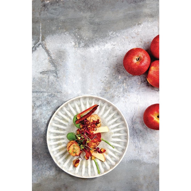 Olympia Corallite Plates Concrete Grey 205mm (Pack of 6)