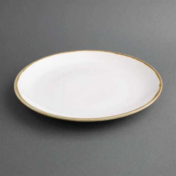 Olympia Kiln Chalk Round Coupe Plate 280mm (Pack of 4)