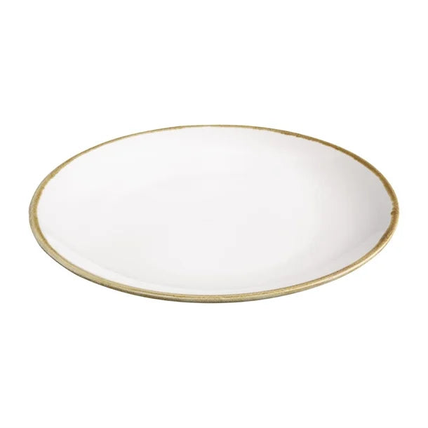 Olympia Kiln Chalk Round Coupe Plate 280mm (Pack of 4)