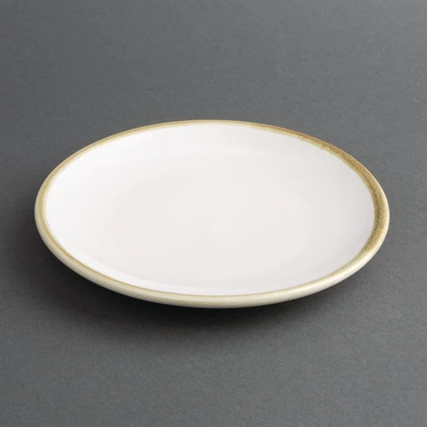 Olympia Kiln Coupe Plate Chalk 230mm (Pack of 6)