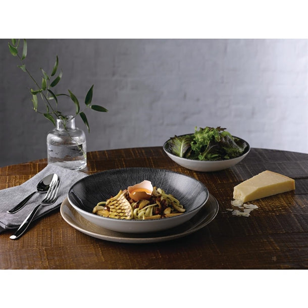 Churchill Studio Prints Agano Coupe Bowls Black 182mm (Pack of 12)