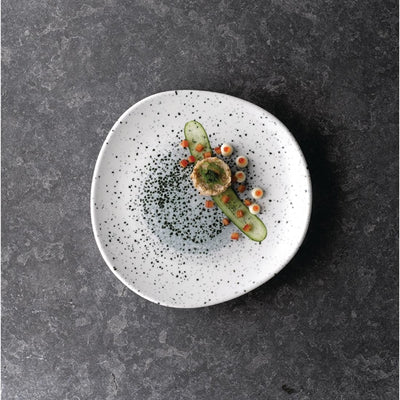 Churchill Studio Prints Mineral Blue Centre Organic Round Plates 210mm (Pack of 12)