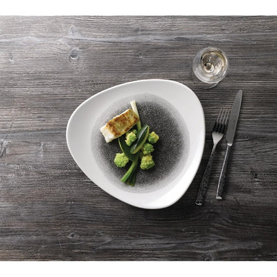 Churchill Studio Prints Raku Triangle Plates Quartz Black 311mm (Pack of 6)