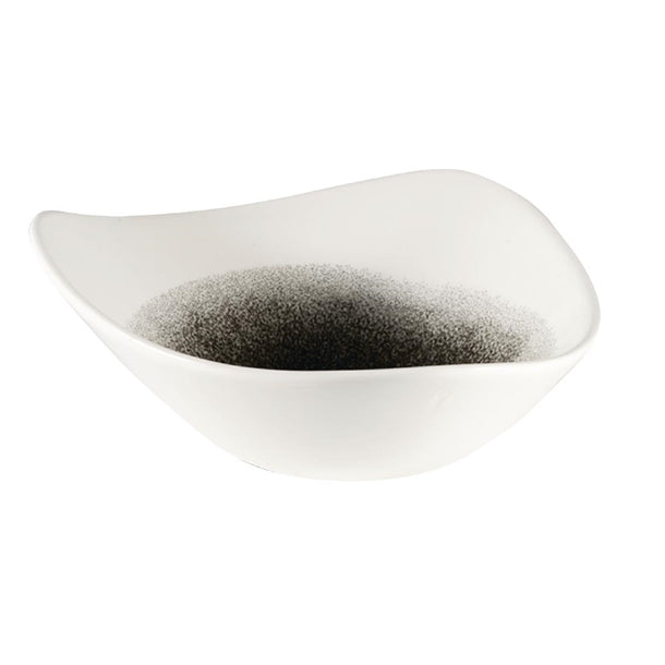 Churchill Studio Prints Raku Triangle Bowls Quartz Black 185mm 370ml (Pack of 12)