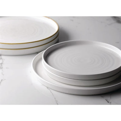 Churchill Stonecast Walled Chefs Plates Barley White 260mm (Pack of 6)