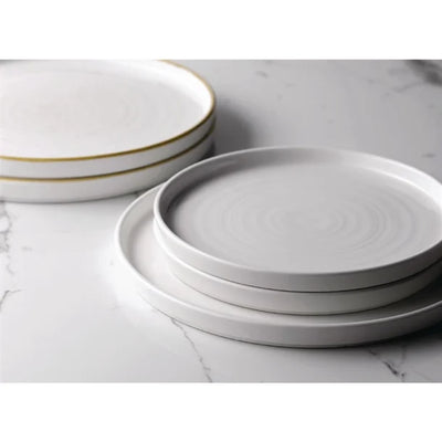Churchill Stonecast Walled Chefs Plates Barley White 210mm (Pack of 6)