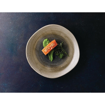 Churchill Stonecast Aqueous Organic Round Plates Bayou Taupe 210mm (Pack of 12)