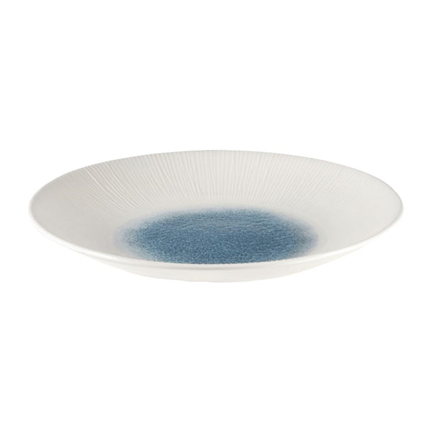 Churchill Bamboo Centre Print Deep Coupe Plates Topaz Blue 281mm (Pack of 12)