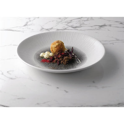 Churchill Bamboo Centre Print Deep Coupe Plates Topaz Blue 255mm (Pack of 12)