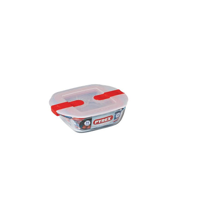 Pyrex Cook and Heat Square Dish with Lid 350ml