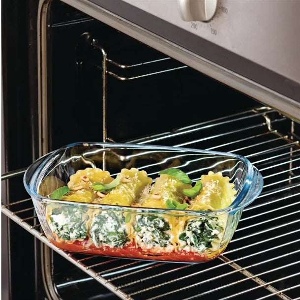 Pyrex Cook and Heat Rectangular Dish with Lid 1Ltr