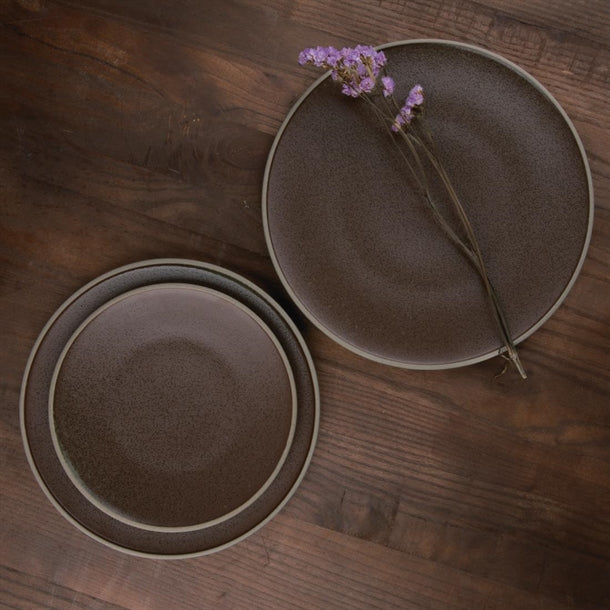 Olympia Anello Earth Raw Edge Plates 205mm (Pack of 6)