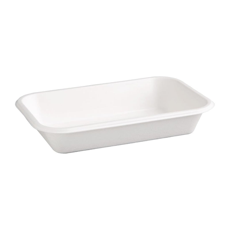 Fiesta Green Compostable Bagasse Food Trays 24oz (Pack of 50)