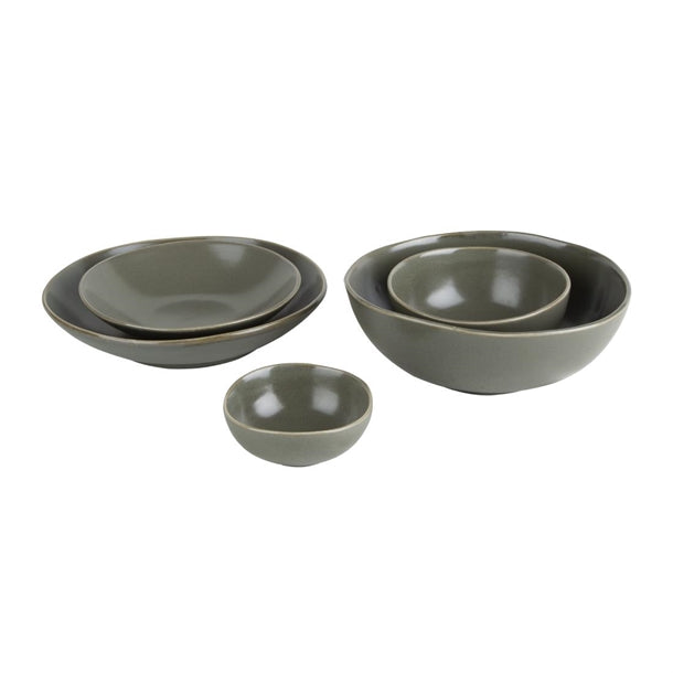 Olympia Build-a-Bowl Green Deep Bowls 225mm (Pack of 4)