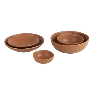 Olympia Build-a-Bowl Cantaloupe Flat Bowls 190mm (Pack of 6)