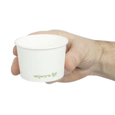 Vegware Compostable Hot Food Pots 110ml - 4oz (Pack of 1000)