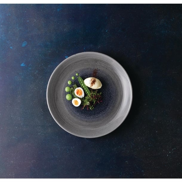 Churchill Stonecast Aqueous Grey Evolve Coupe Plate 10.25" (Box 12) (Direct)