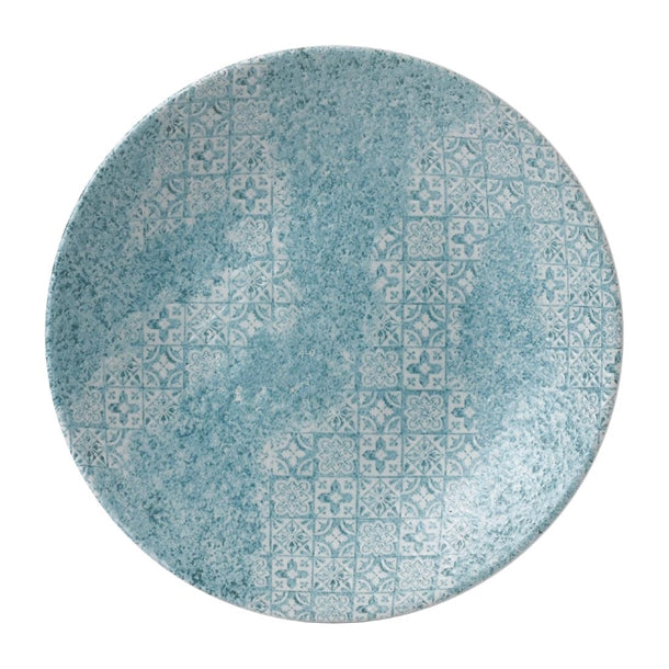 Churchill Med Tiles Deep Coupe Plates Aquamarine 239mm (Pack of 12)