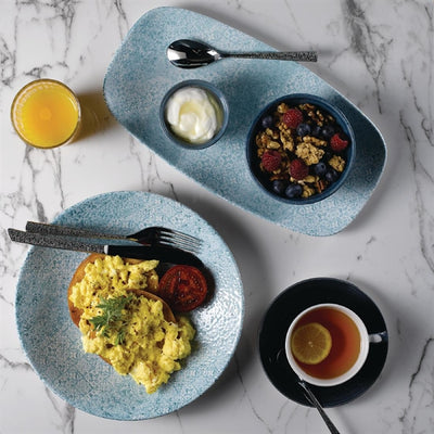 Churchill Med Tiles Oblong Plates Aquamarine 298x152mm (Pack of 12)