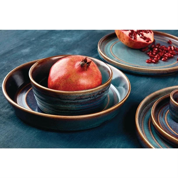Olympia Cavolo Flat Round Bowls Iridescent 143mm (Pack of 6)