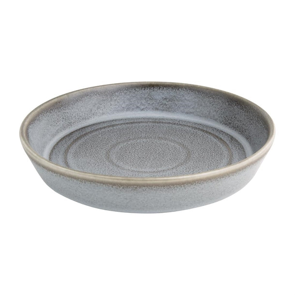 Olympia Cavolo Charcoal Dusk Flat Round Bowls 220mm (Pack of 4)