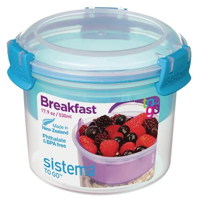 Sistema Dual Cereal and Yoghurt Container 530ml