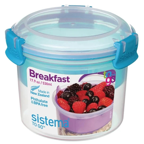 Sistema Dual Cereal and Yoghurt Container 530ml