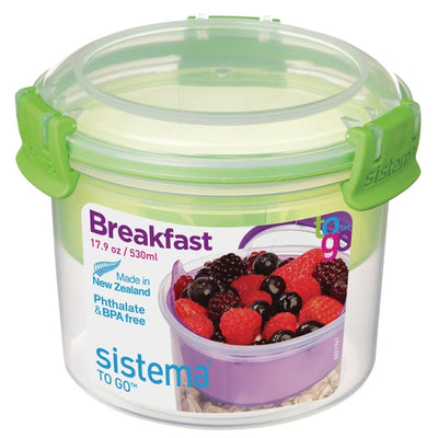 Sistema Dual Cereal and Yoghurt Container 530ml