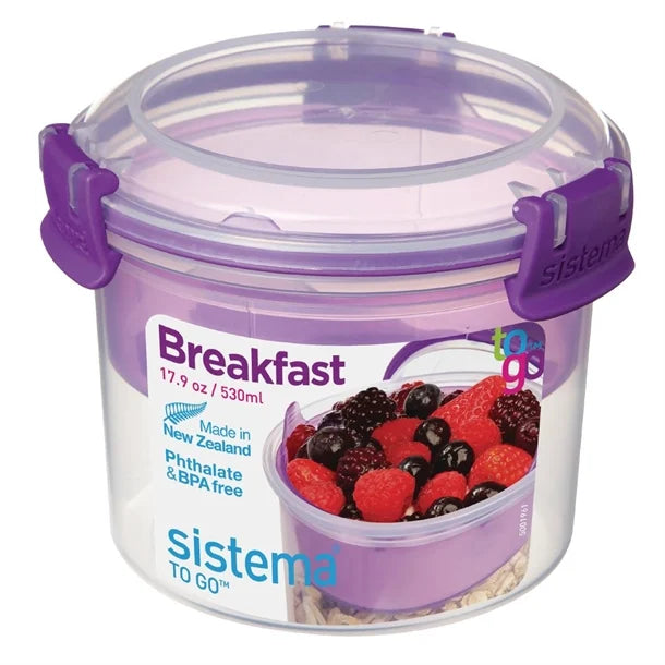 Sistema Dual Cereal and Yoghurt Container 530ml