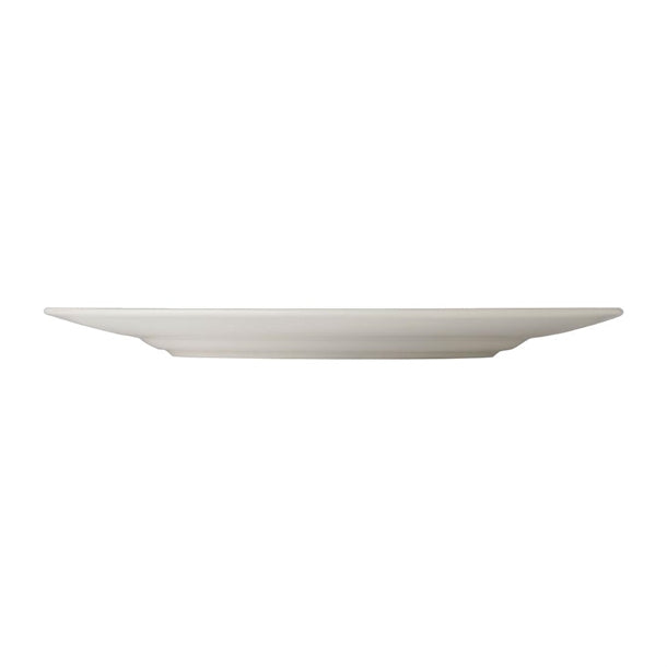 Royal Crown Derby Effervesce White Flat Rim Plate 215mm (Pack of 6)