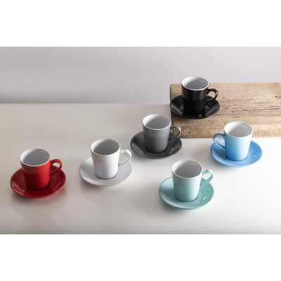 Olympia Cafe Flat White Saucers Red 135mm (Pack of 12)