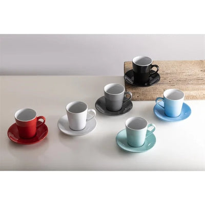 Olympia Cafe Flat White Saucers Blue 135mm (Pack of 12)