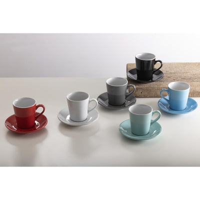 Olympia Cafe Flat White Saucers Red 135mm (Pack of 12)
