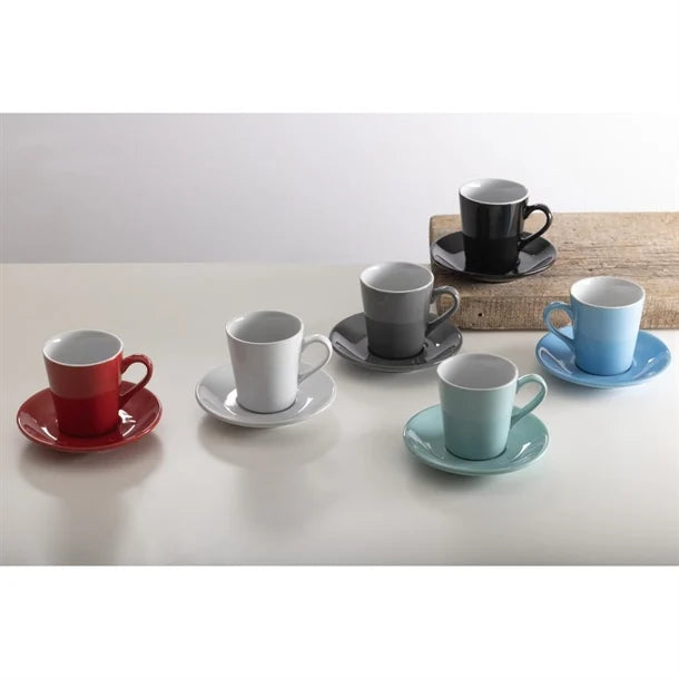 Olympia Cafe Flat White Saucers Blue 135mm (Pack of 12)