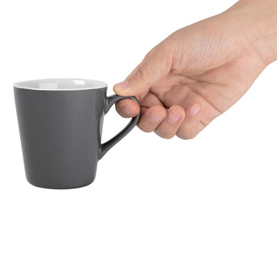 Olympia Cafe Flat White Cups Charcoal 170ml (Pack of 12)