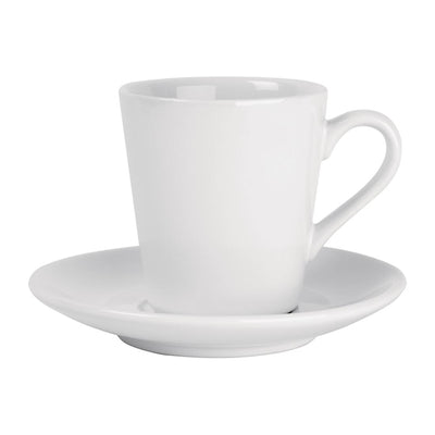 Olympia Cafe Flat White Saucers White 135mm (Pack of 12)