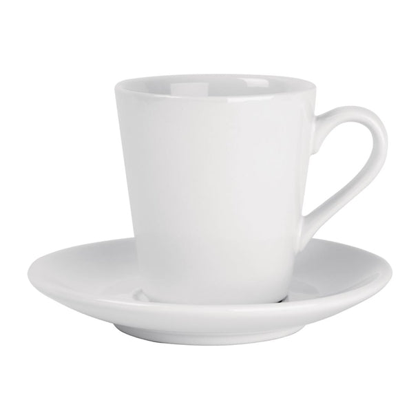 Olympia Cafe Flat White Saucers White 135mm (Pack of 12)