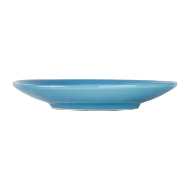 Olympia Cafe Flat White Saucers Blue 135mm (Pack of 12)