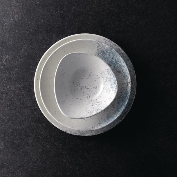 Studio Prints Haze Blue Triangle Bowl 13oz (Box 12)