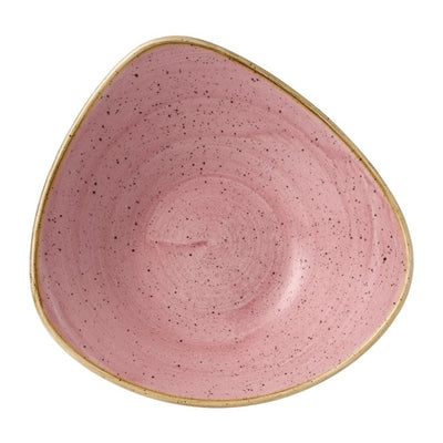 Stonecast Petal Pink Triangle Bowl 21oz (Pack of 12)