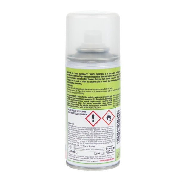 Nilco Nilbac Dry Touch Surface Sanitiser Aerosol 150ml