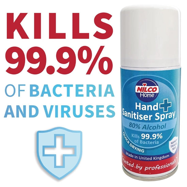 Nilco Antibacterial Hand Sanitiser Aerosol 150ml